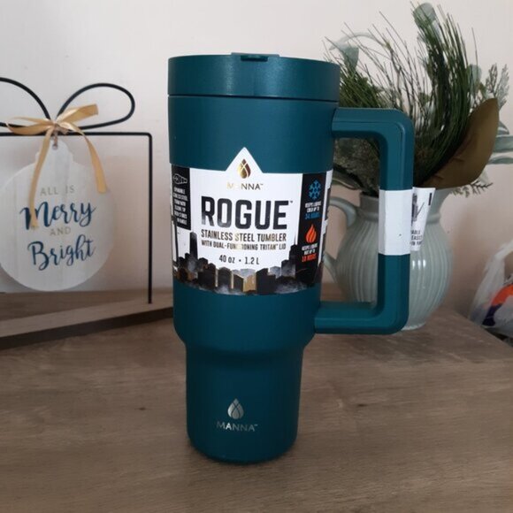 Manna Rogue 40 oz. Stainless Steel Tumbler With Dual - Functioning Tritan Lid - Picture 1 of 12